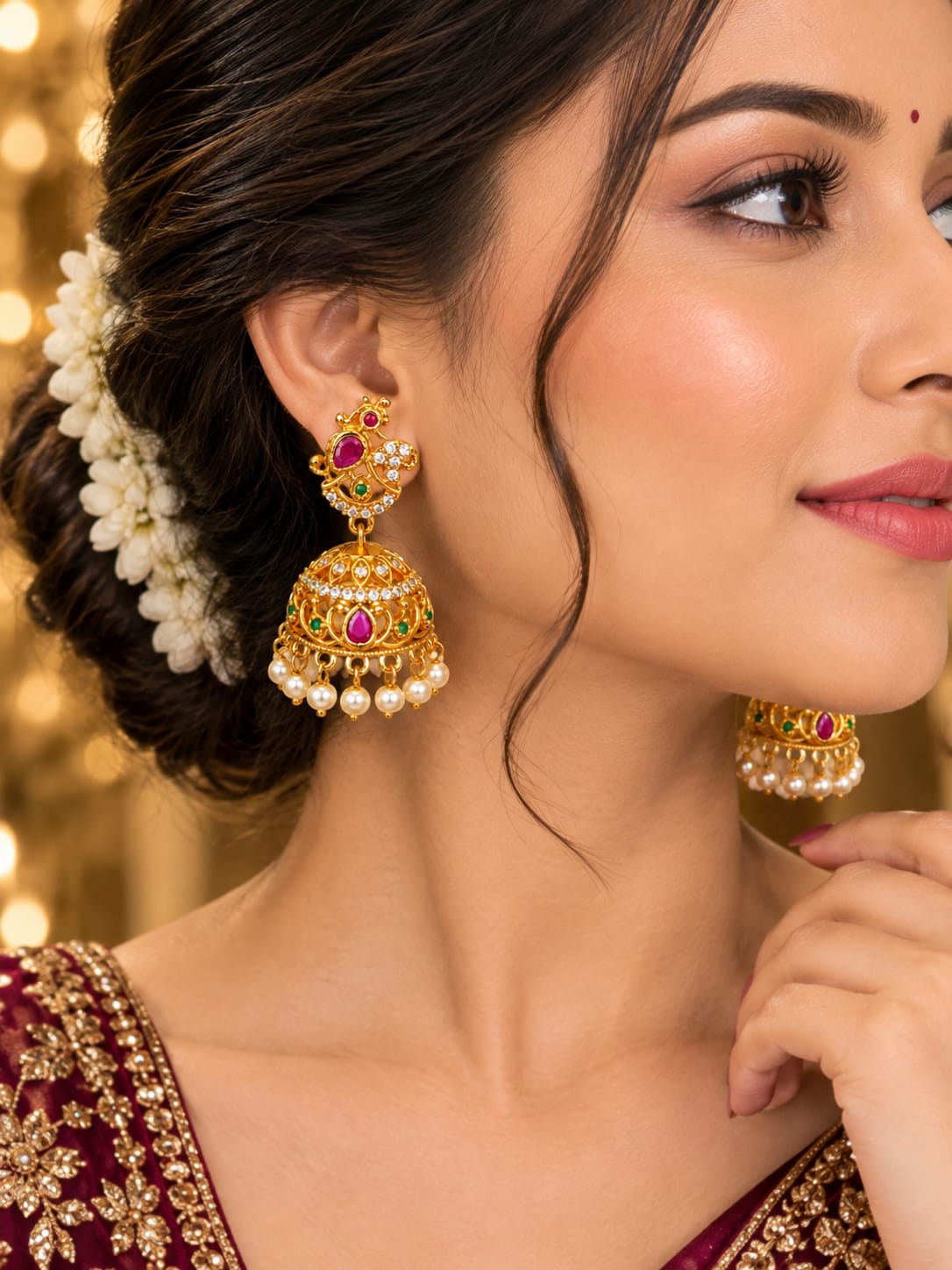 ANTIQUE AND TEMPLE EARRINGS