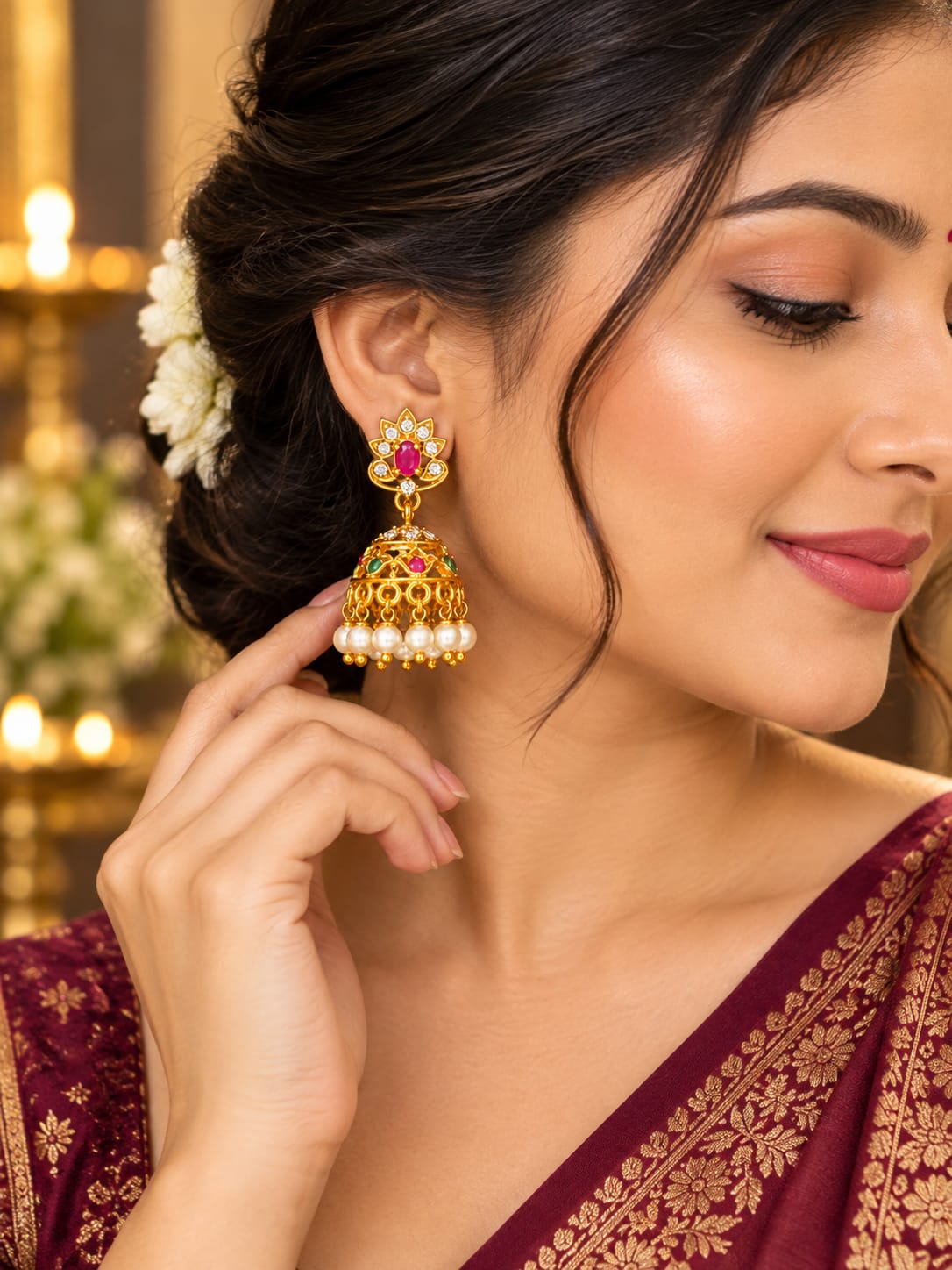 ANTIQUE AND TEMPLE EARRINGS