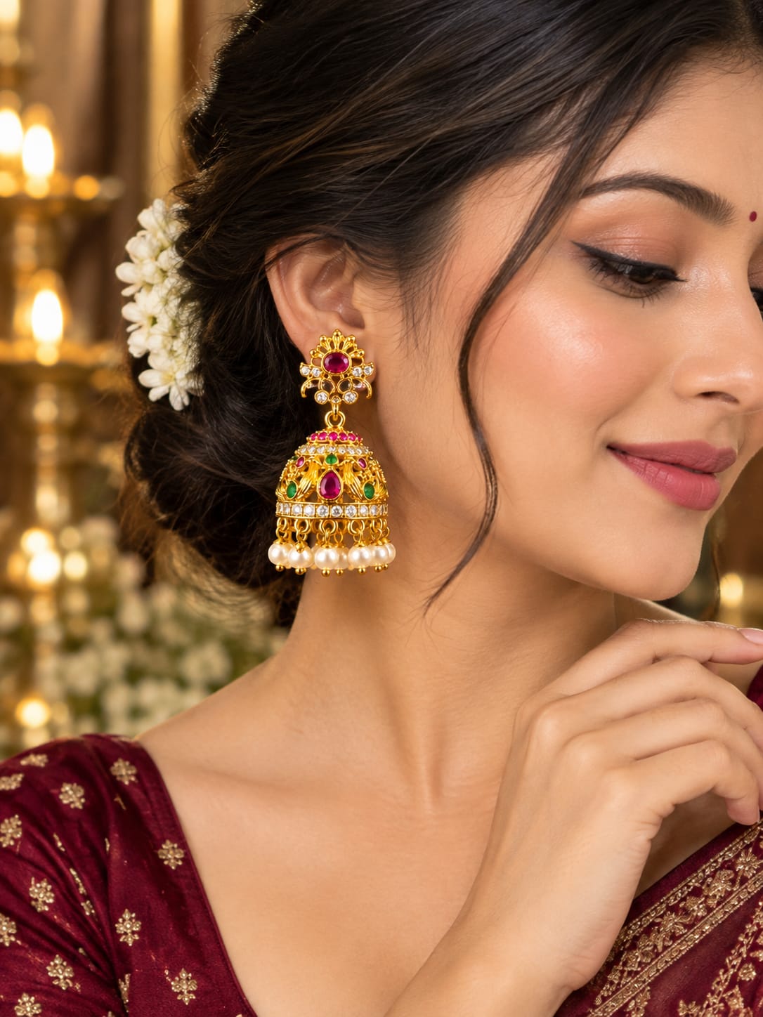 ANTIQUE AND TEMPLE EARRINGS