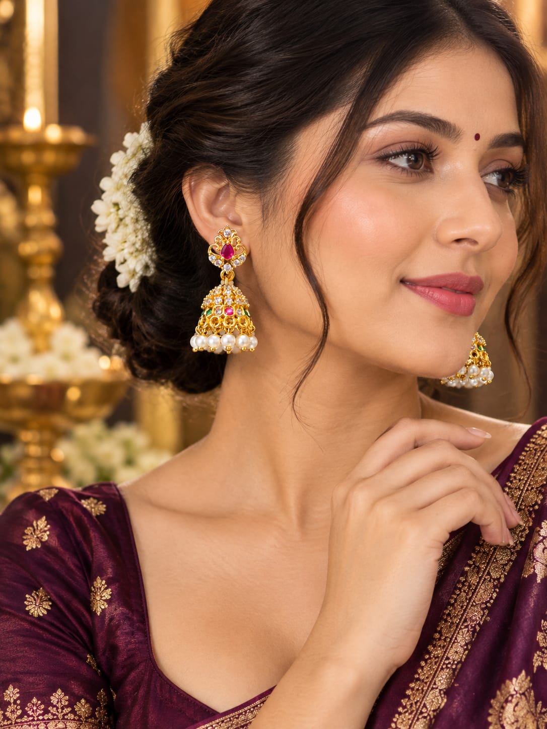 ANTIQUE AND TEMPLE EARRINGS