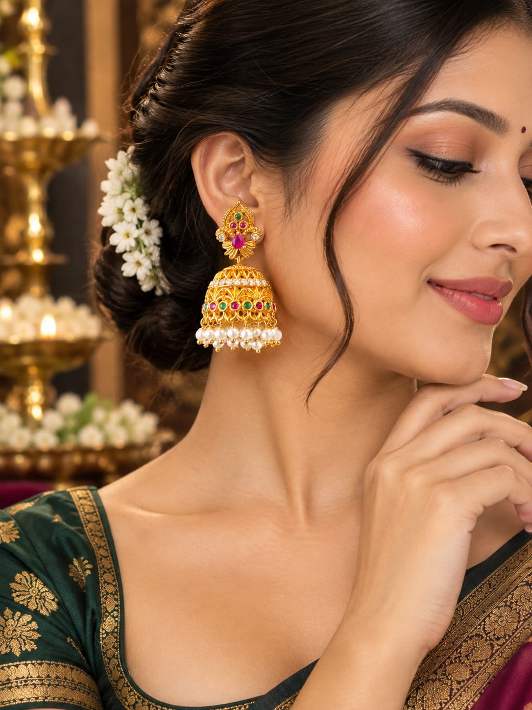 ANTIQUE AND TEMPLE EARRINGS