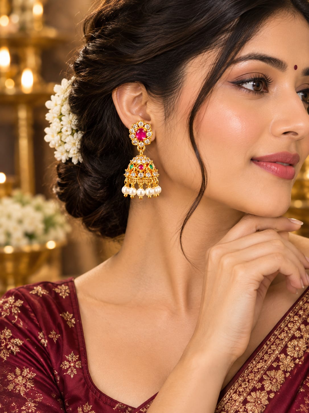 ANTIQUE AND TEMPLE EARRINGS