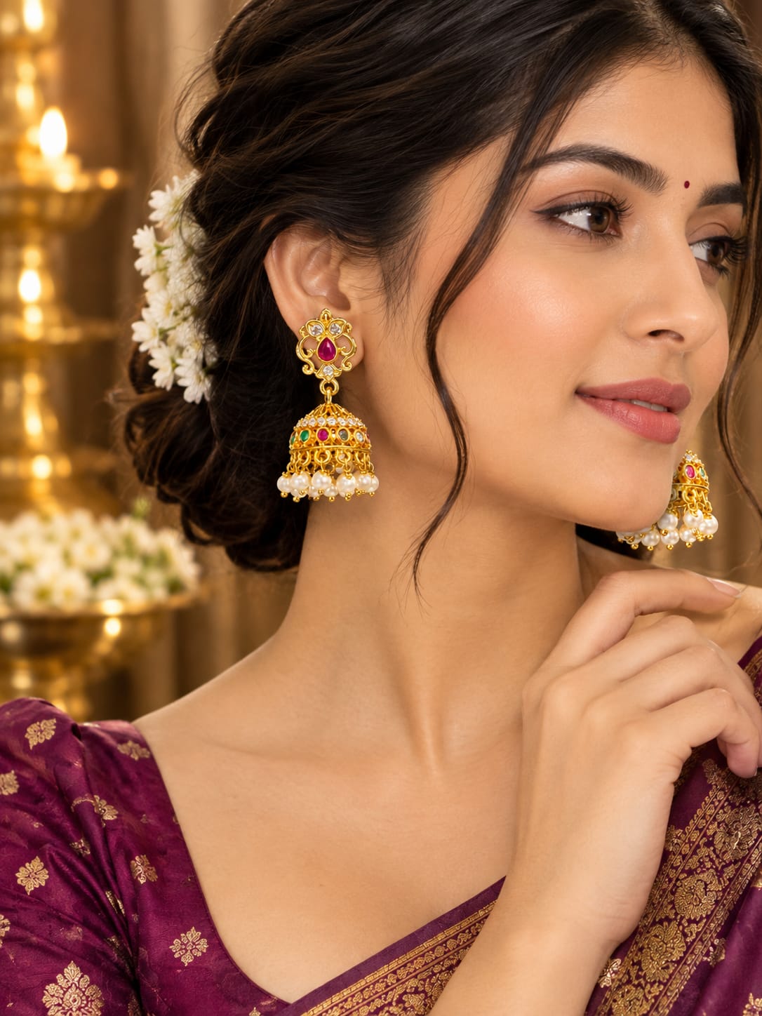 ANTIQUE AND TEMPLE EARRINGS
