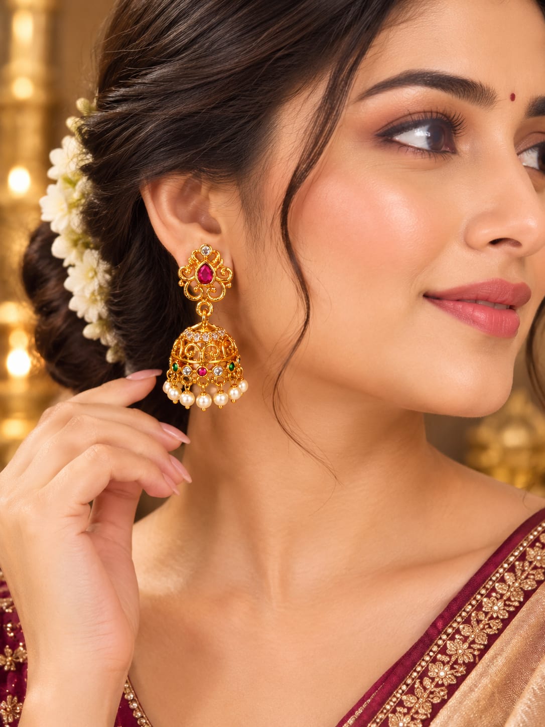 ANTIQUE AND TEMPLE EARRINGS